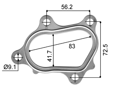 TURBOCHARGER OUTLET GASKET TOYOTA 3C-T-PERMASEAL-Autoignite NZ